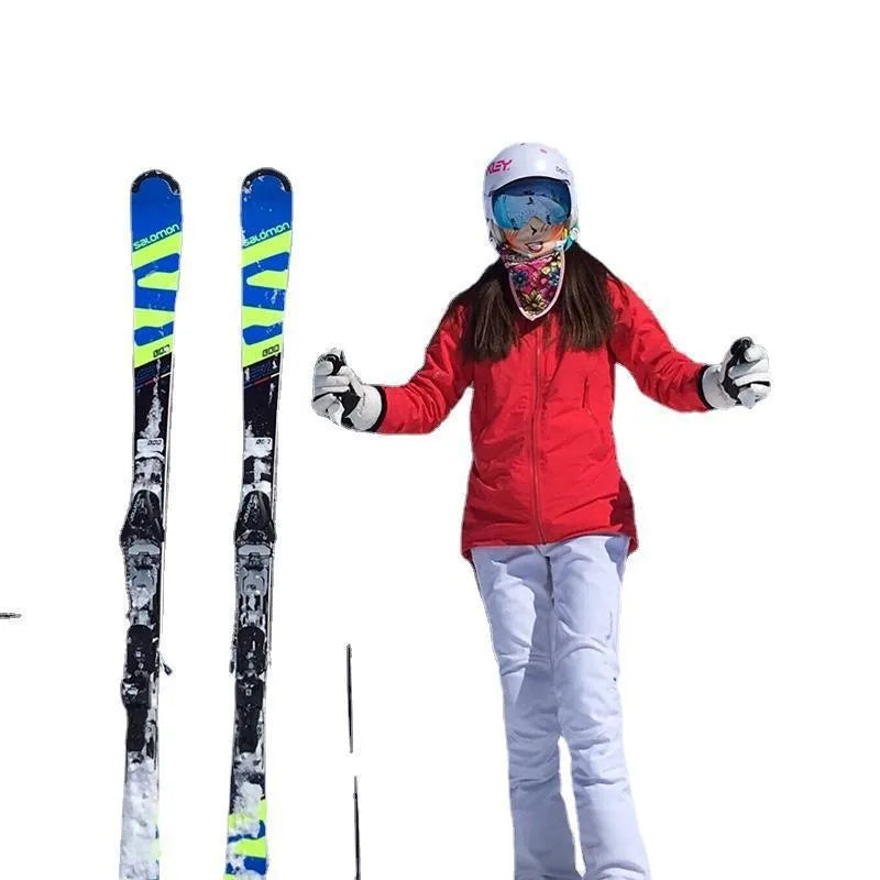 Adjustable shoulder strap for skiing bandage with hook and loop fastening in black, blue, pink or red