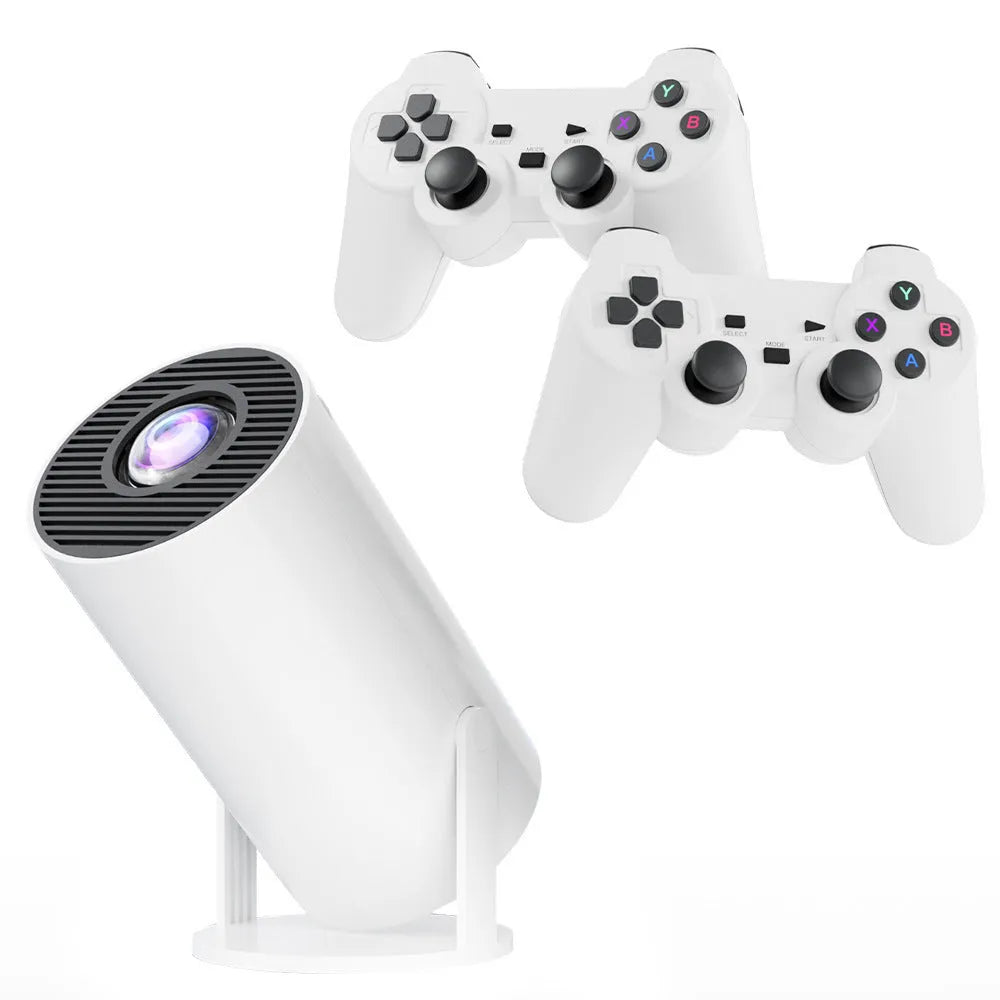 M300MAX portable home projection game machine with handles in red or white packaging box