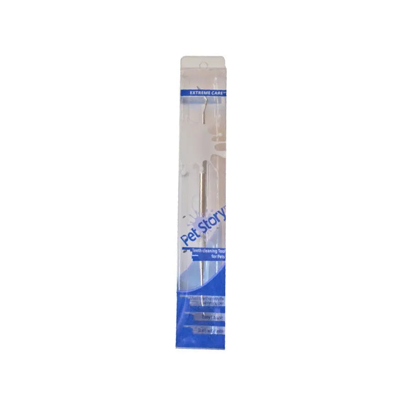 White stainless steel pet beauty pen for removing calculus and tartar from pet teeth