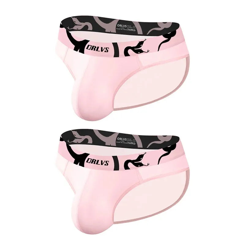Men's solid colour modal boxer shorts showing low waist design in black, pink, and red options