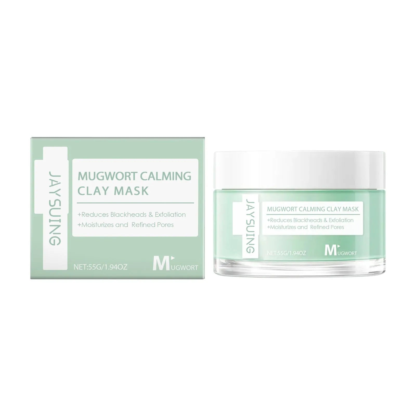 55g tube of bentonite clay pore cleaning mud mask with moxa leaf extract for acne-prone skin