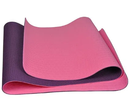 TPE yoga mat in a colour selection with anti-slip surface, measuring 1830x610mm x 6mm thick