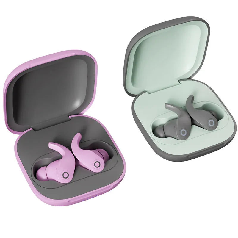 W1 Fit Pro wireless Bluetooth earbuds in black with in-ear design and power display feature