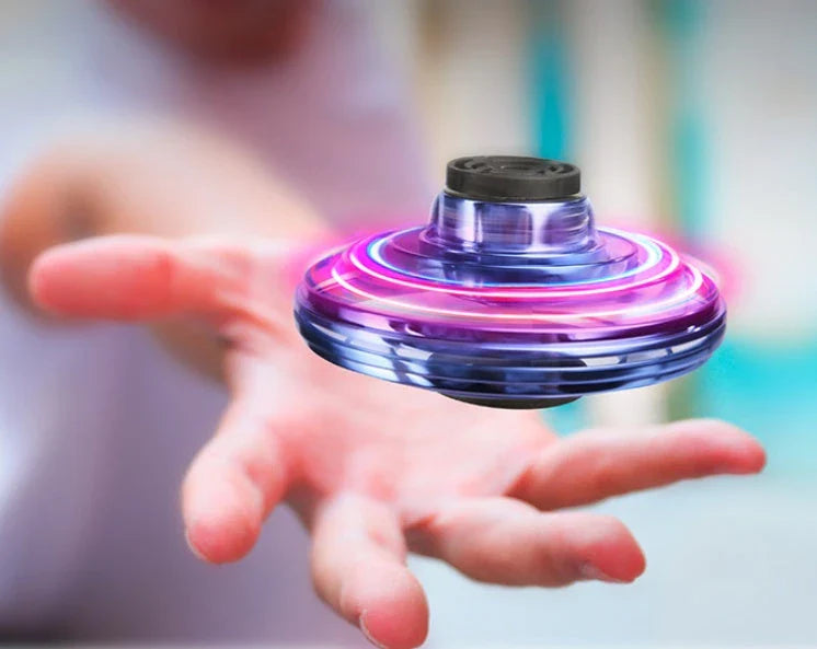 Interactive Gyro Spinner Toy with LED Lights - Performs Amazing Aerial Tricks