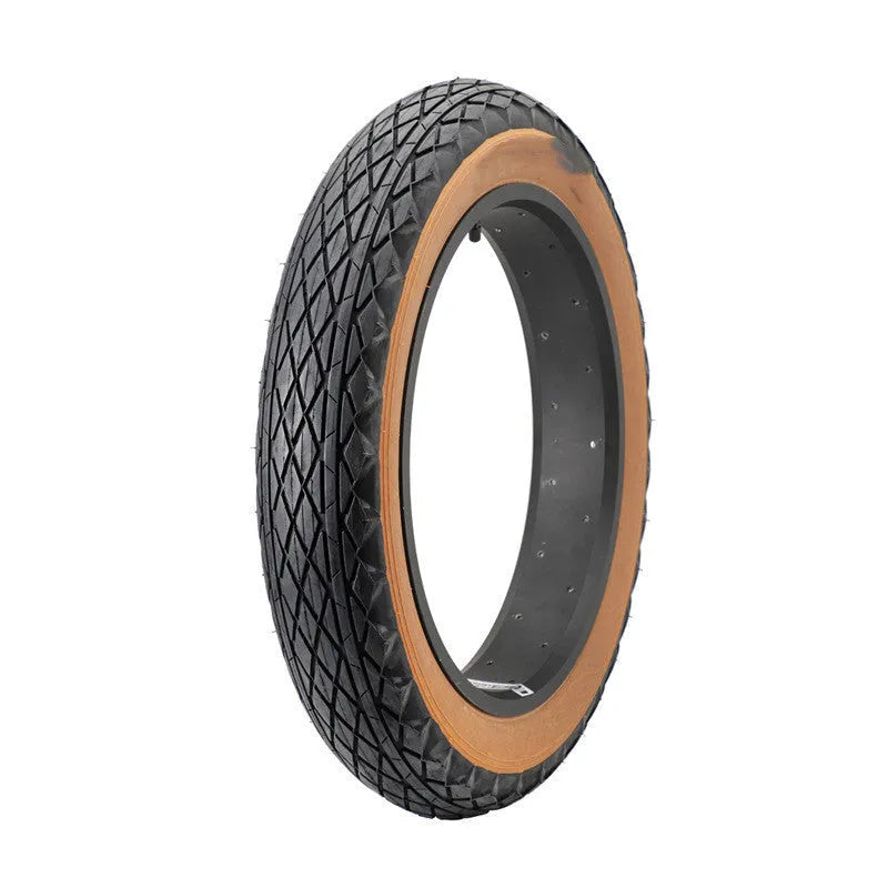 Brown rubber snowmobile tyre with 20x4.0 inch dimensions for electric beach car replacement