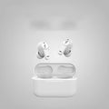 True wireless Bluetooth headphones in black or white with in-ear sports design
