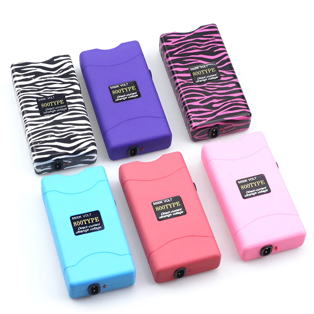 Women's multi-function safety torch in purple plastic and resin construction