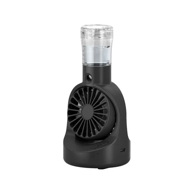 Portable Handheld Mist Fan with 4 Adjustable Wind Speed Settings for Outdoor Cooling and Hydration