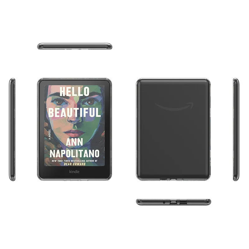 Transparent TPU protective case for Kindle, fully transparent soft cover compatible with Kindle 12th generation 2024 and PaperWhite models