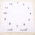 Large square baby blanket measuring 100 cm by 100 cm in a solid colour.