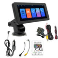 Portable wireless car-mounted video player with 6.86-inch IPS screen showing multimedia display