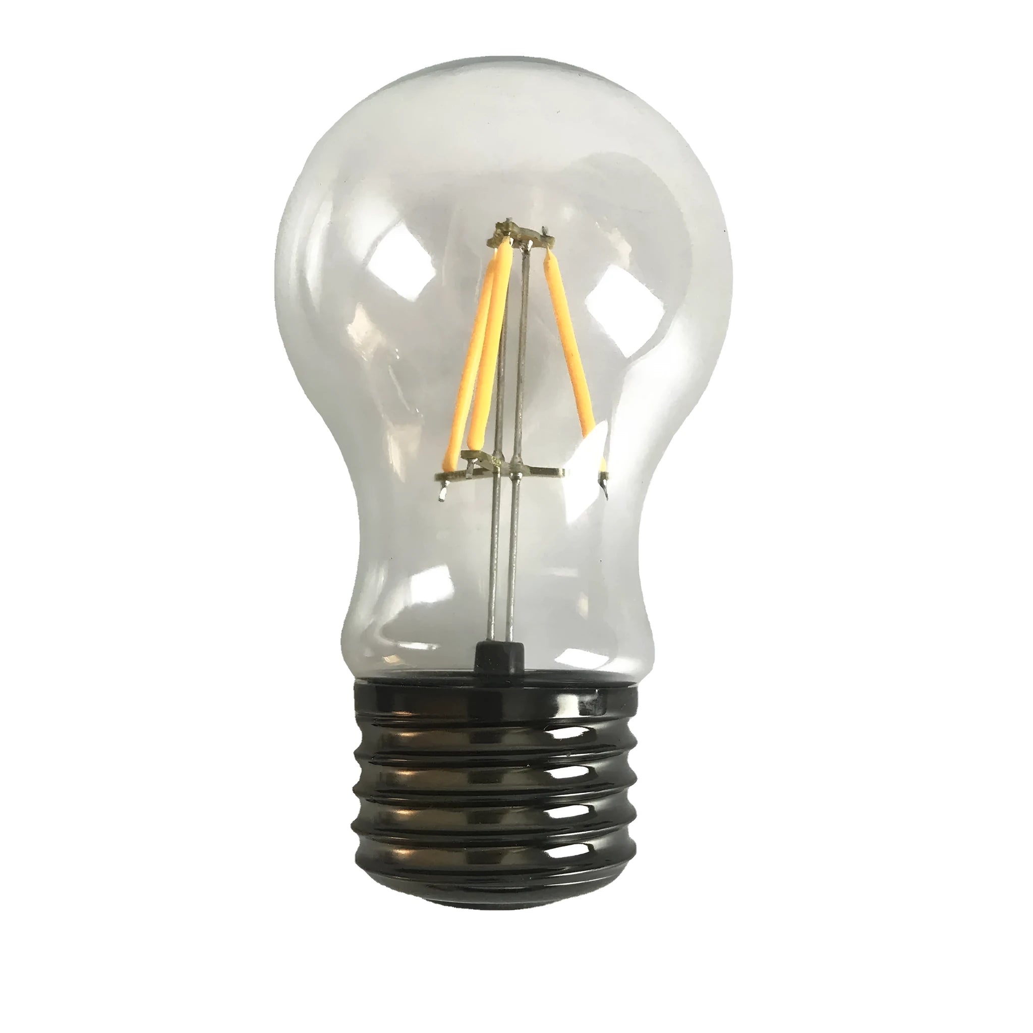Magnetic levitation bulb night light in solid wood colour floating above desktop base