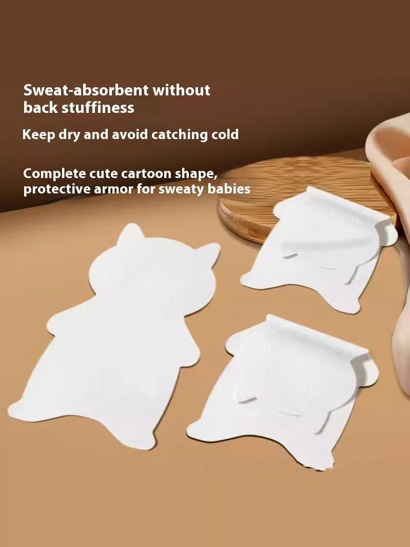 White children's disposable sweat towel with sweat-isolation scarf design L size individually wrapped