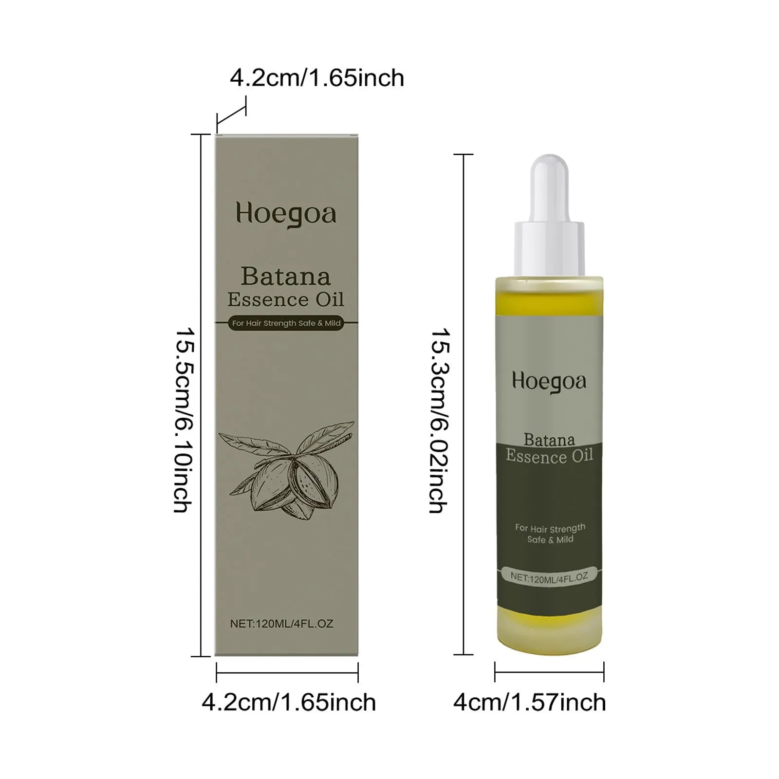 120ml bottle of gentle daily hair oil with ginger, Platthana, and rosemary oils