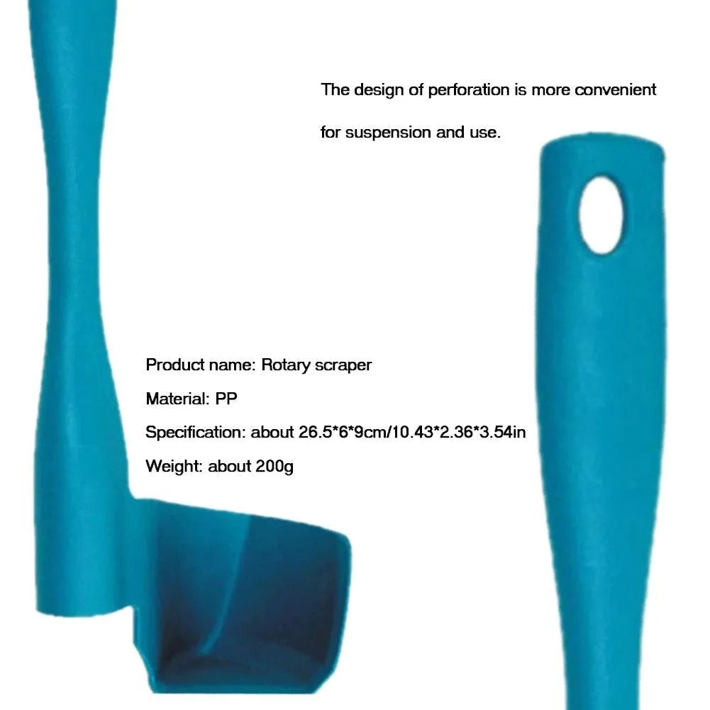 Rotary scraper for Thermomix TM6 TM5 TM31 made from food-grade PP, 22.5 cm long, blue colour