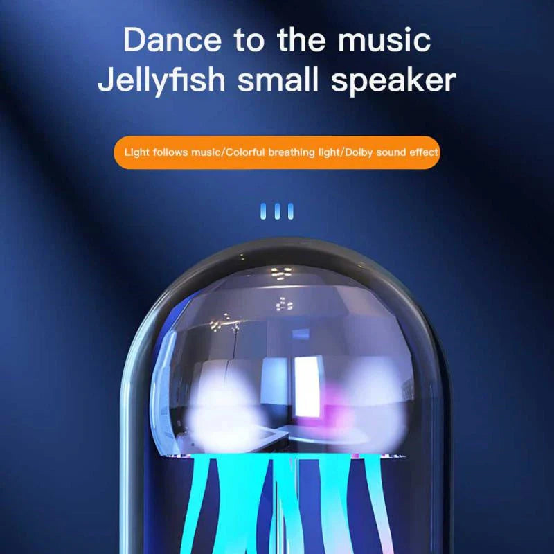 Enchanting Jellyfish Lamp with Bluetooth Speaker, Mesmerizing Lighting Effect, and Versatile Multifunction Display