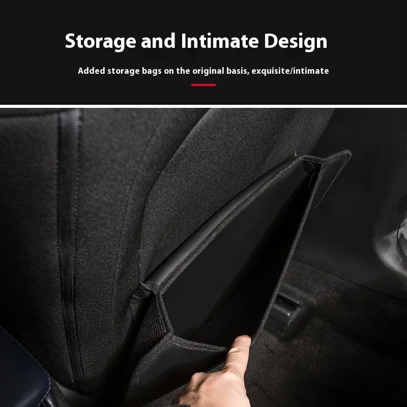 Anti kick pad for rear seat air outlet of 20-23 Mazda 3 Axela Atz, thin design, single piece