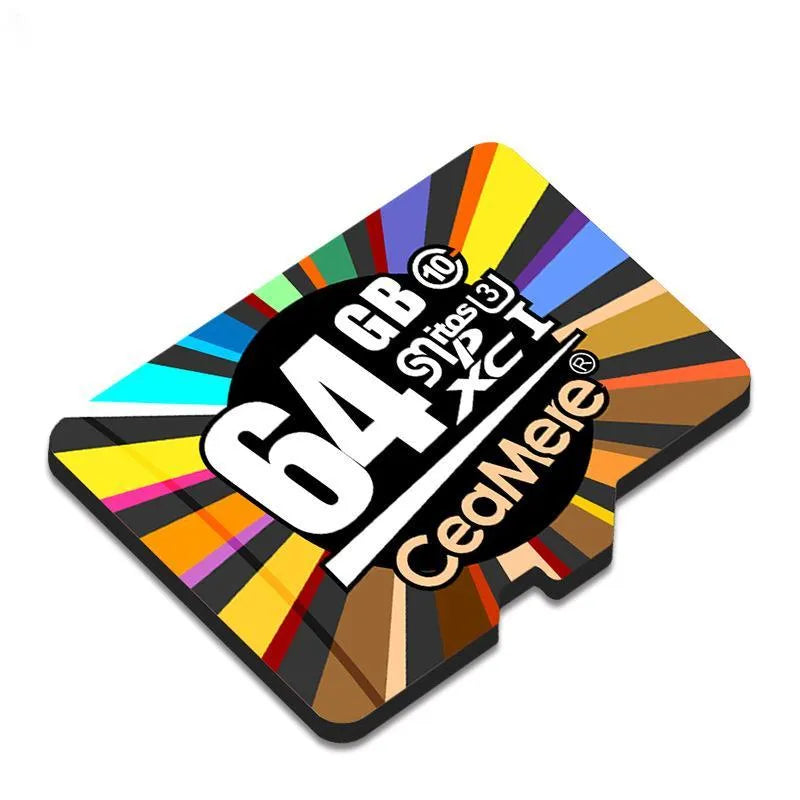 Micro SD memory card Class 10 with 10MB/s read write speed, available in 8GB to 256GB capacities for smartphones, tablets, and dash cams