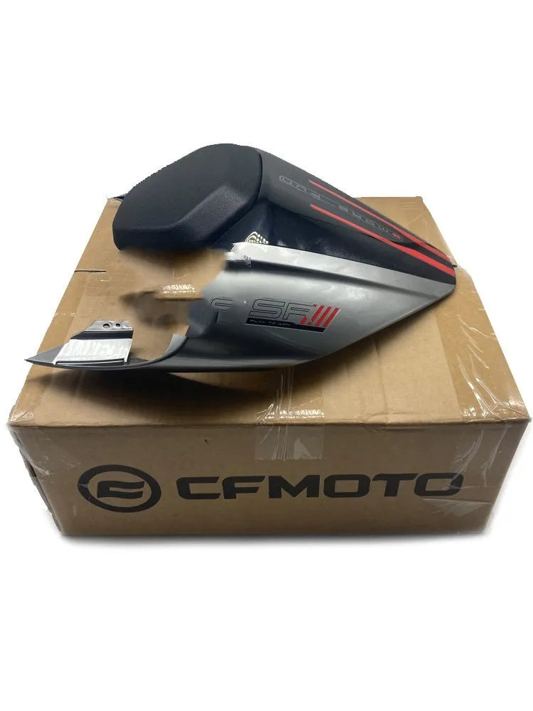 CFMoto 450SR motorcycle rear seat cushion with 20mm height increase in Speed Grey colour