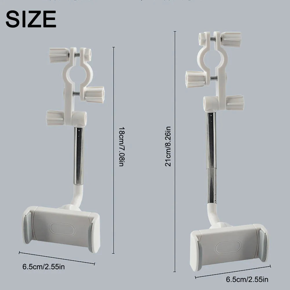 Black car dashboard mobile phone holder showing 360-degree rotation mechanism and foam padding