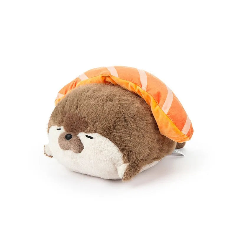 40cm plush toy soothing sleeping doll in brown with soft fabric and rounded shape