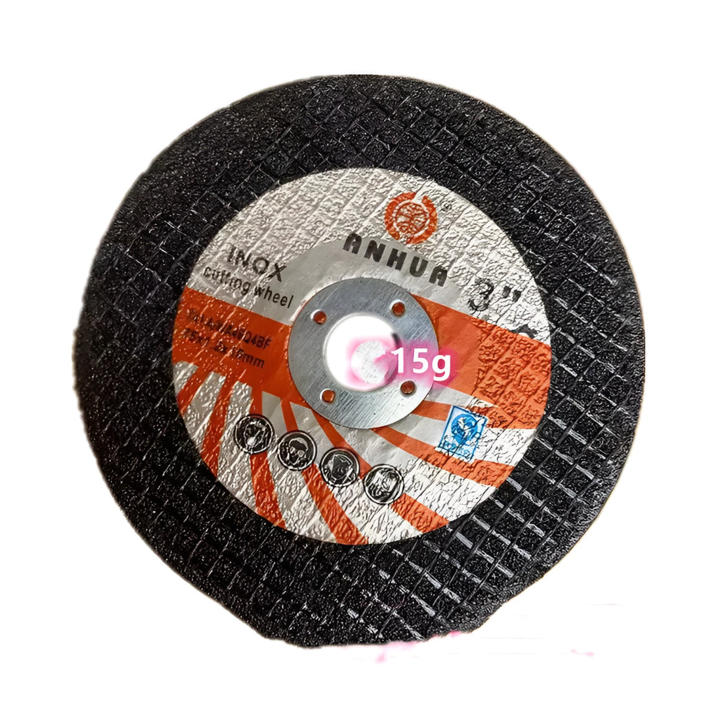 3-inch 75mm double-mesh resin cutting piece for stainless steel, metal, glass, stone and wood