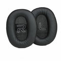 Black protein skin oval earphone sleeves for Walker W820BT headset, 2PC replacement covers