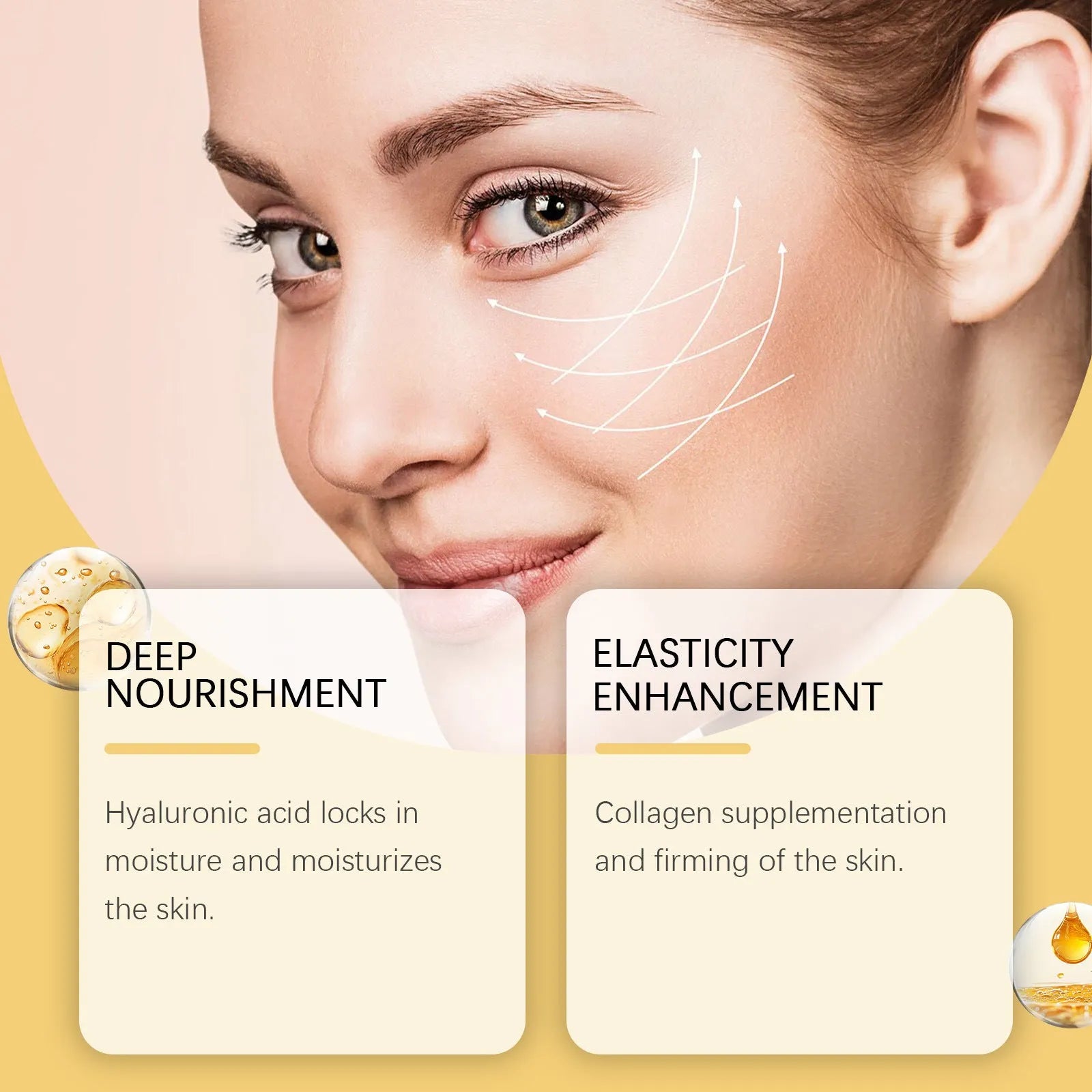 50g jar of Skin Neck Cream with Hyaluronic Acid and Collagen for neck skincare