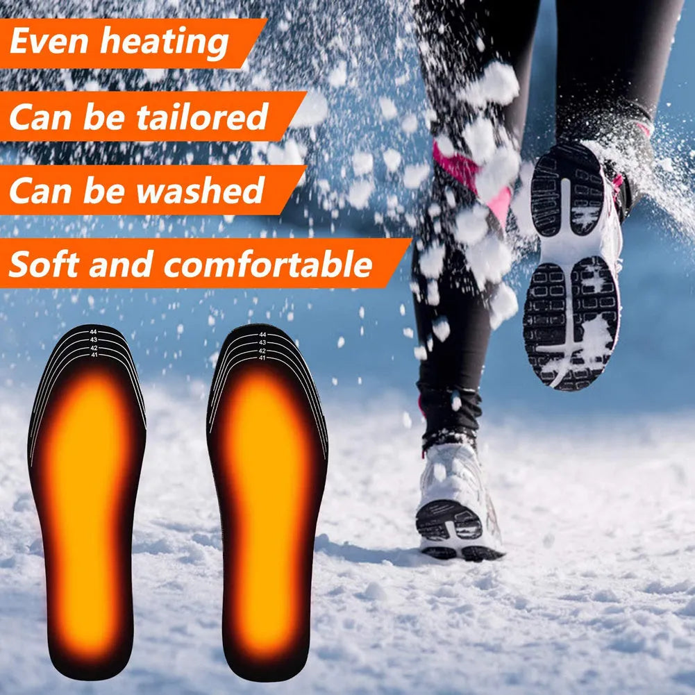 USB heated insoles for boots and sneakers, cuttable design, winter warm pad