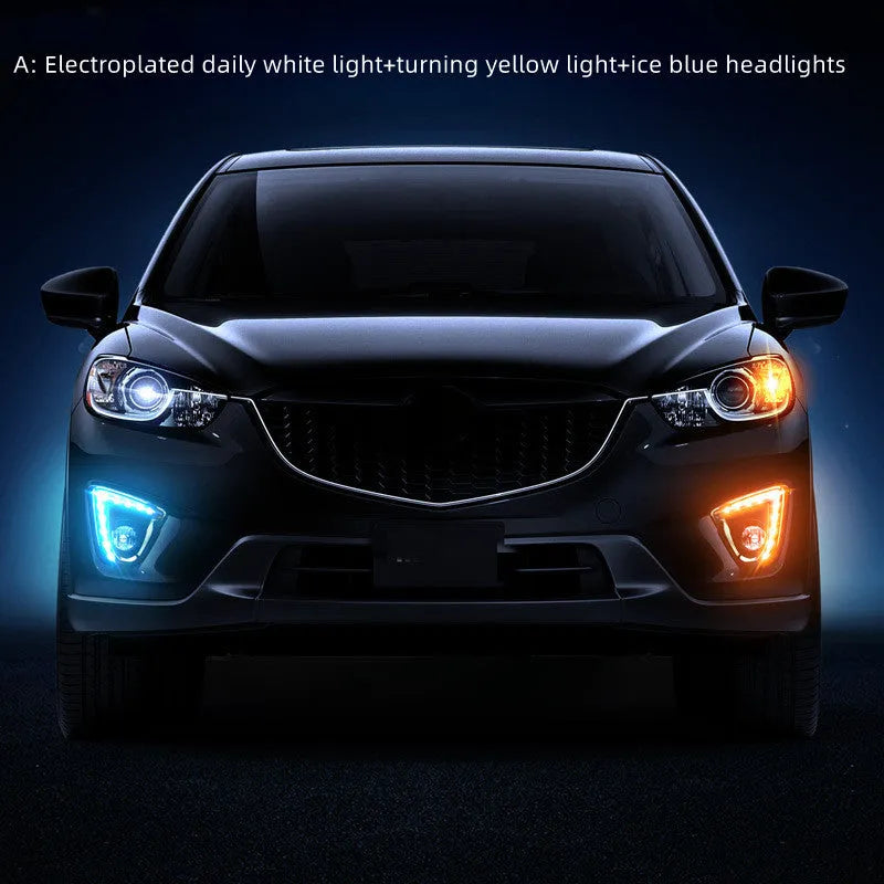 Mazda CX-5 daytime running light replacement with LED source and electroplated finish options
