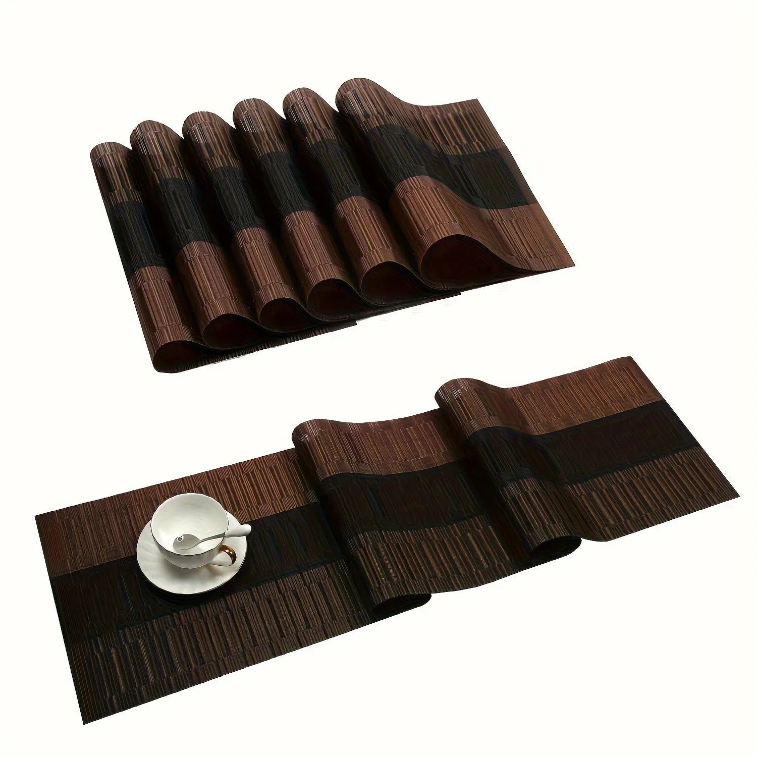 PVC placemat in modern simplicity style with non-slip surface for dining table protection