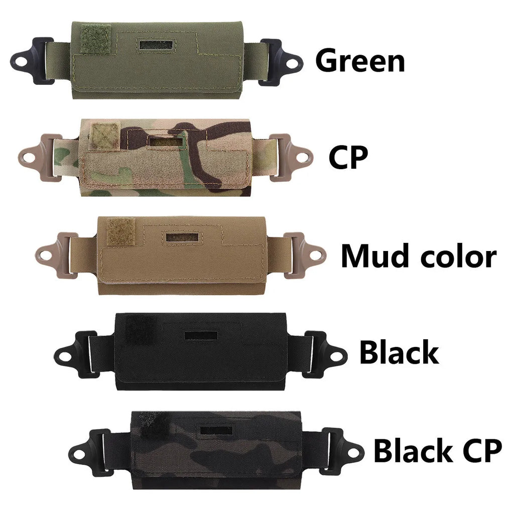Outdoor Tactics metal helmet balance weight bag with five adjustable metal blocks in Black