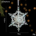 Colourful transparent acrylic Christmas hanging decorations in assorted festive shapes for tree and window displays