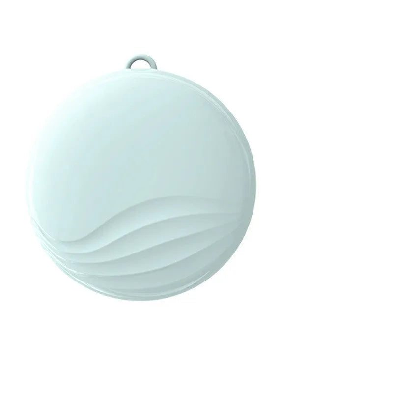 Household neck necklace air purifier in blue, brown or white with button control and USB or vehicle power