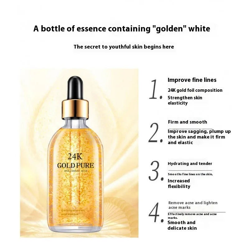 100g bottle of 24K nicotinamide and hyaluronic acid facial essence with ginseng