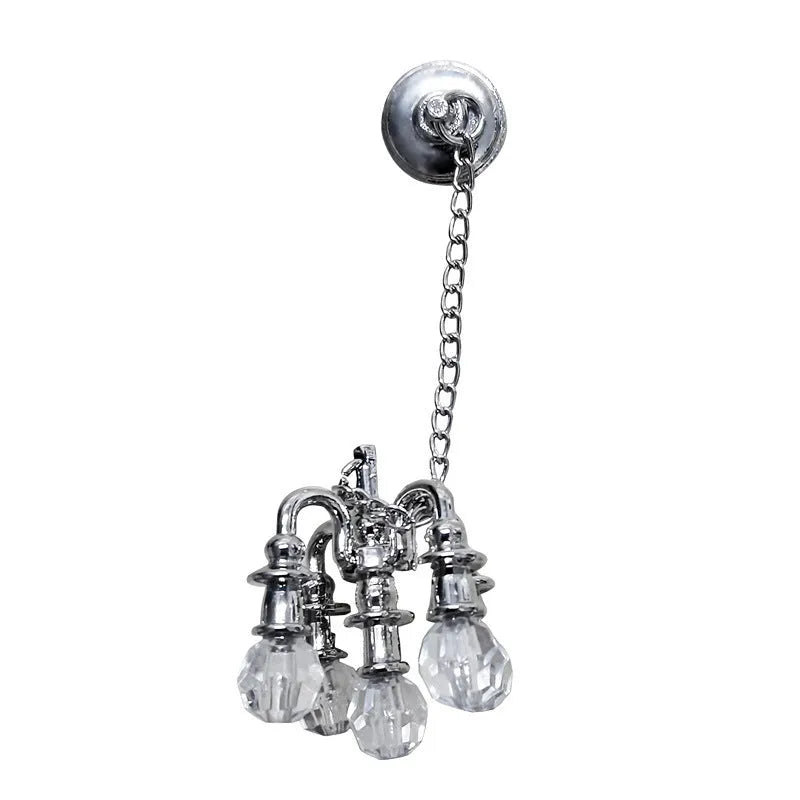 Mini retro simulation photo prop decorations in silver and gold metal 5x2cm