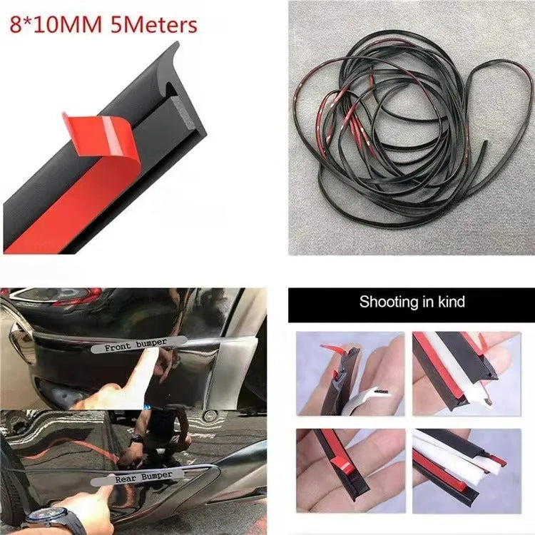 TPE rubber automotive seal strip roll for car door gaps in black or white colour options