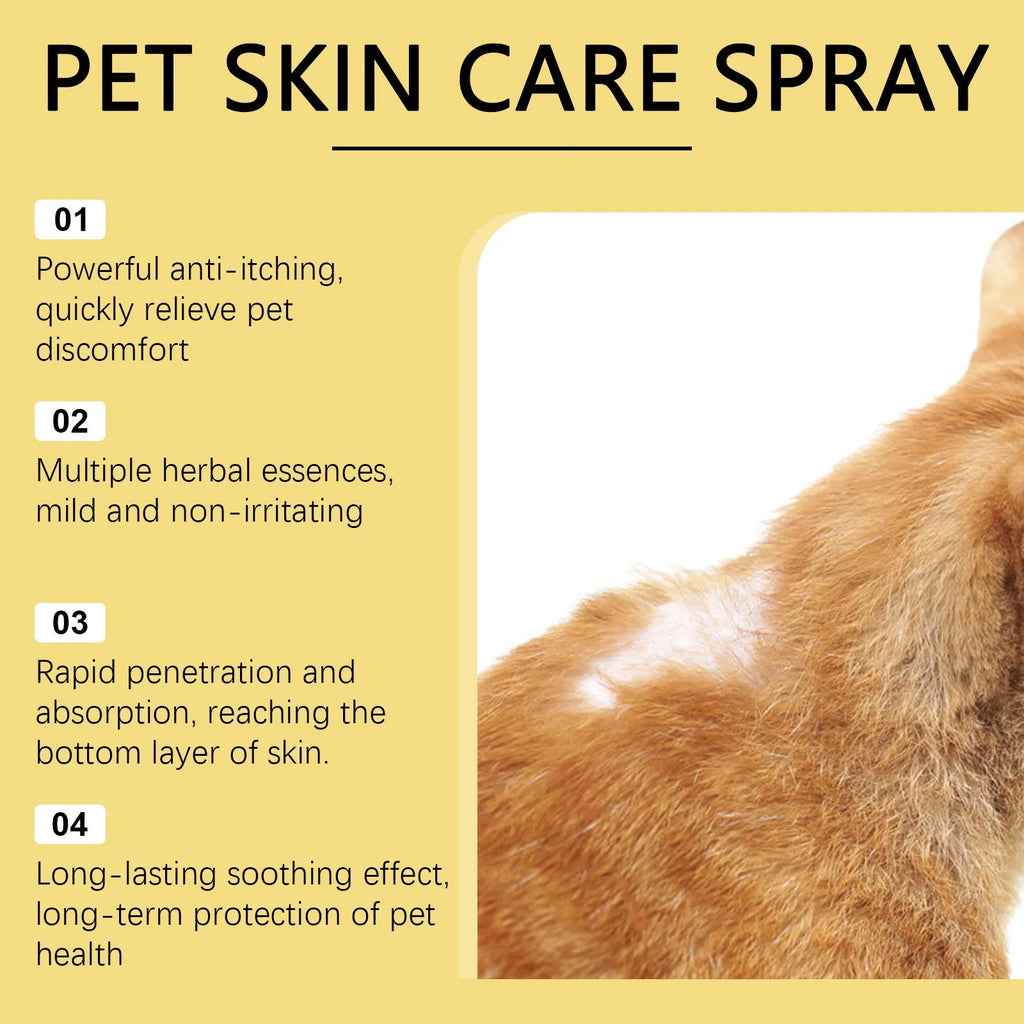 Pet Skin Spray 30ml care spray for dogs with natural oils