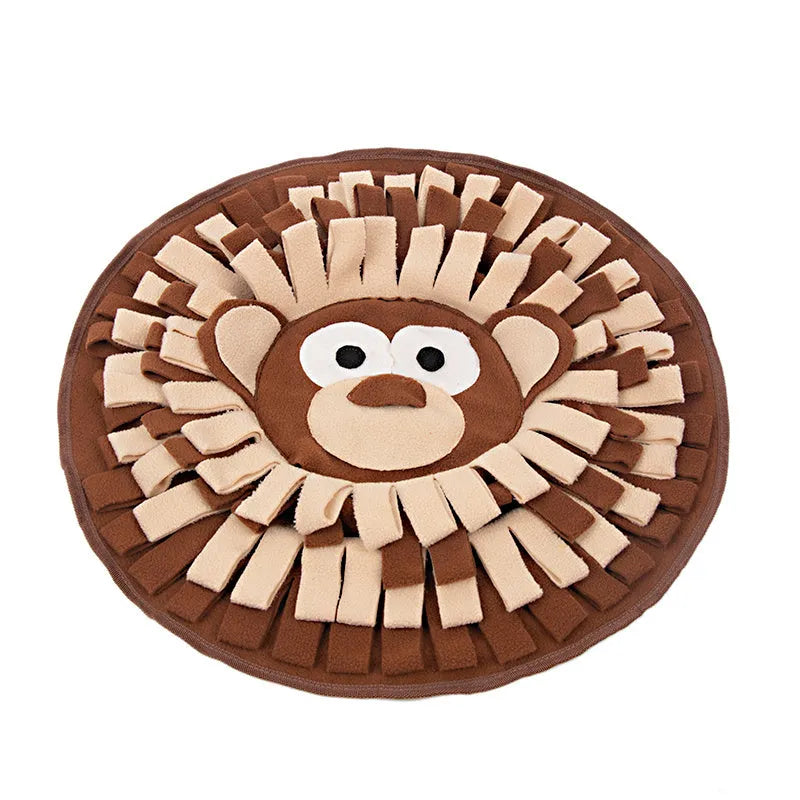 50 x 50cm polar fleece snuffle mat for dogs and cats with interactive foraging and training use