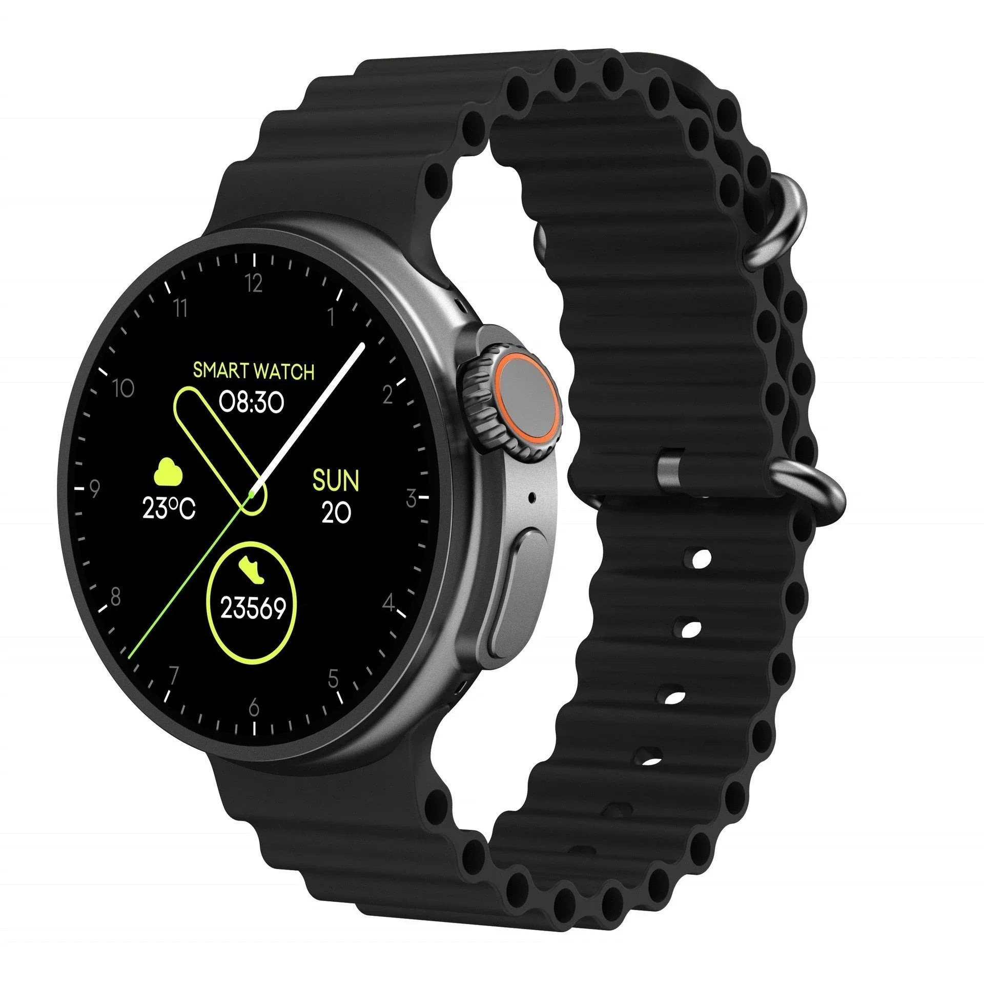 New K9 Smart Watch with 1.39-inch round display, wireless charging, NFC payment, and advanced health tracking features