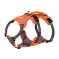 Nylon pet harness with hand-holding rope in red, orange, blue, gray, or reflective round rope, sizes XXS to L