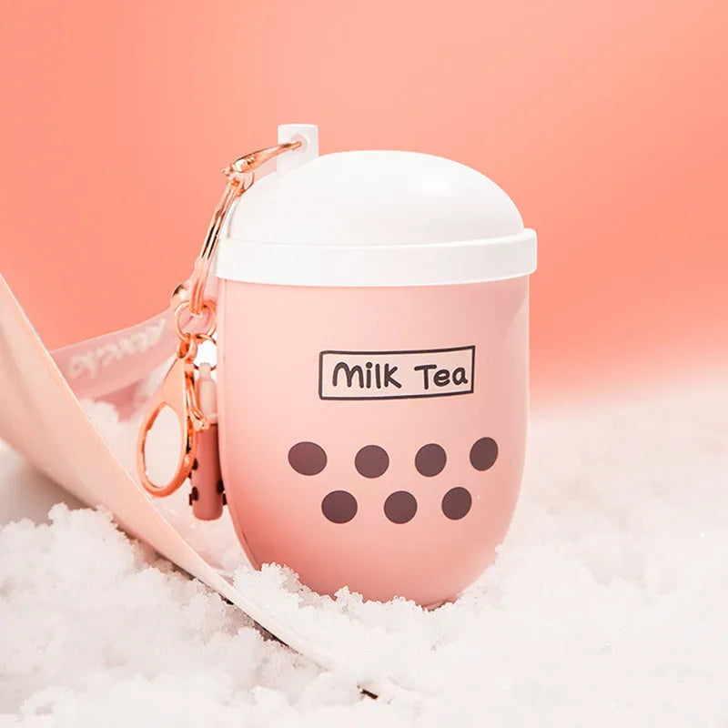 Mini portable USB hand warmer and power bank in milk tea cup green colour with 5000mAh battery