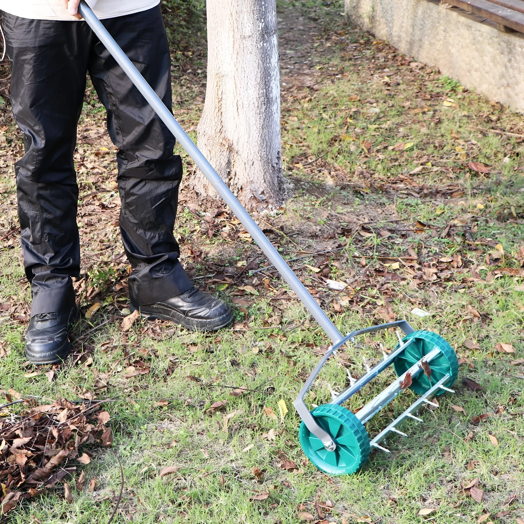 Manual lawn aerator soil ripper made of A3 steel model GL1201 for weeding and loosening soil