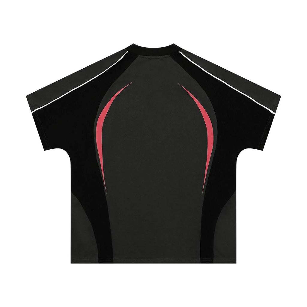 Men's loose fit printed t-shirt with letter design in black or apricot colours