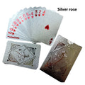 Gold foil playing cards deck with metallic finish 57 by 87 millimetres