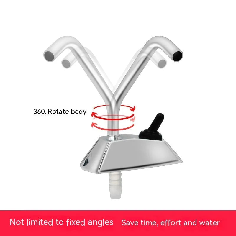 316 stainless steel electronic control RV faucet with rotating spout and mirror polished finish