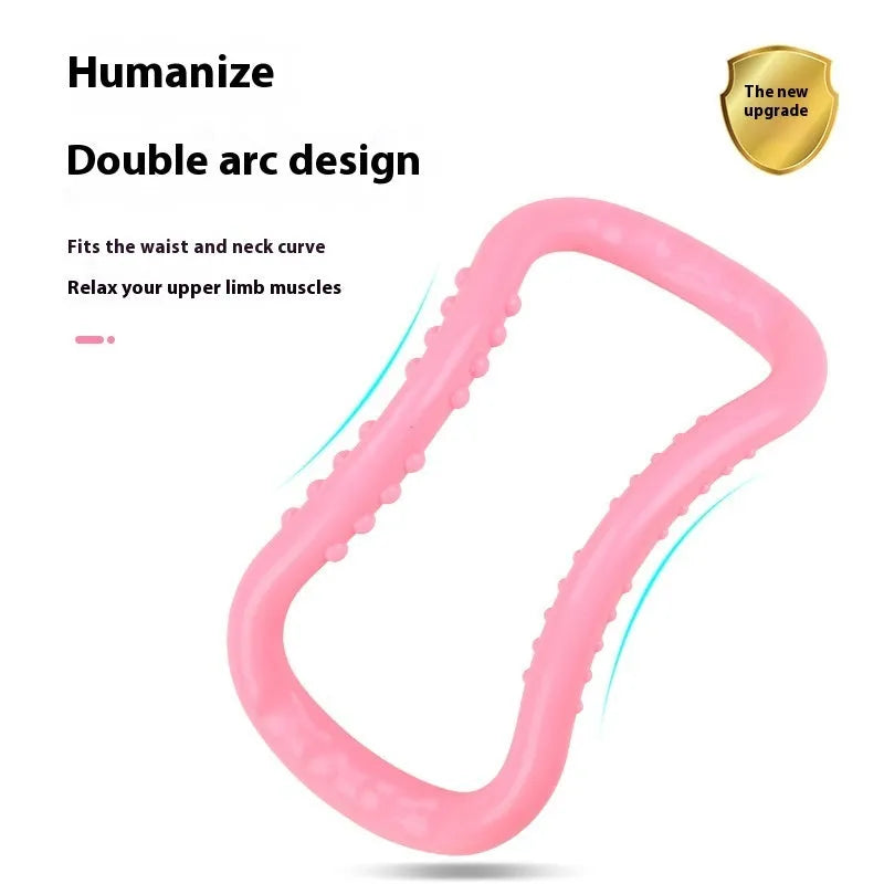 PP yoga stretching ring in blue, pink, or purple colour options