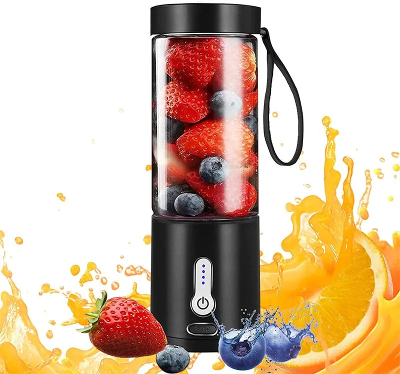 Portable hand blender with 530ml juice cup in multiple colour options
