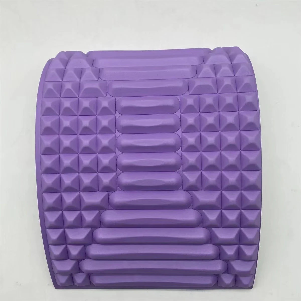 Ergonomic lumbar back massager with soothing acupressure design for pain relief and relaxation