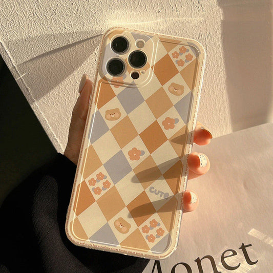 Premium Geometric Rhombus Phone Case for iPhones, Stylish Protection for Mobile Devices